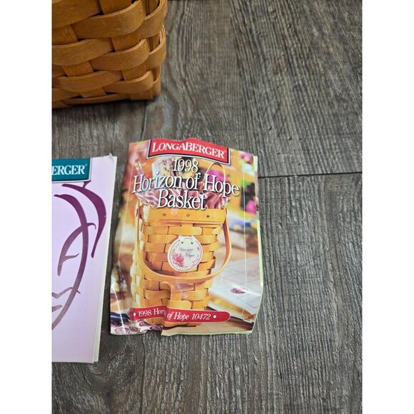 Longaberger 1998 Horizons Of Hope Basket Liner Protector American Cancer Society - Picture 2 of 8